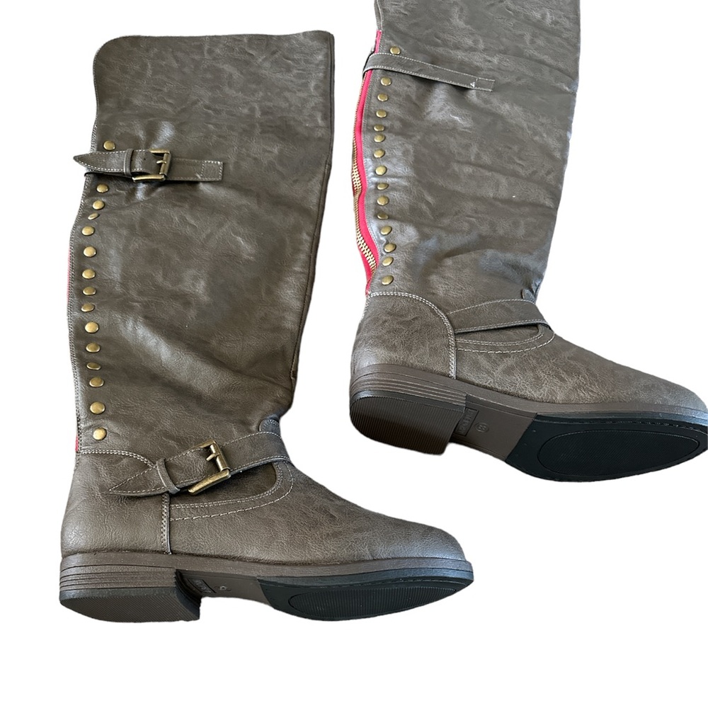 NWOB Studded Boots by Journee - Picture 2 of 6